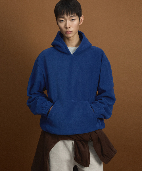 TNGT(ティーエヌジーティー)の「Oversized Fleece Hooded Sweatshirt (Blue) TNTS6F101B2(パーカー・レディース・その他・100/105/110/95)」の1枚目の写真