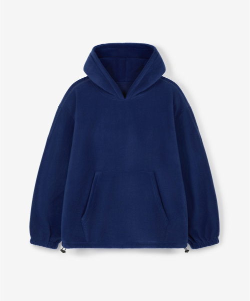 TNGT(ティーエヌジーティー)の「Oversized Fleece Hooded Sweatshirt (Blue) TNTS6F101B2(パーカー・レディース・その他・100/105/110/95)」の4枚目の写真