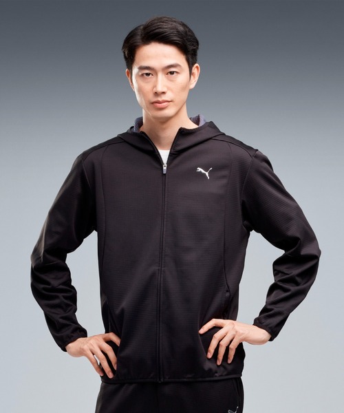 PUMA(プーマ)の「PUMA プーマ メンズ トレーニング パワートレイン グリッド フリース フー(ジャージ・メンズ・ヘザーグレー/ブラック・XX-LARGE/X-LARGE/MEDIUM/LARGE)」の2枚目の写真