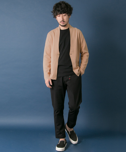 URBAN RESEARCH（アーバンリサーチ）の「UR 強撚ミラノリブ1Bカーディガン（カーディガン/ボレロ・メンズ・カーキ/ネイビー/ベージュ/グレー・LARGE/MEDIUM）」の17枚目の写真