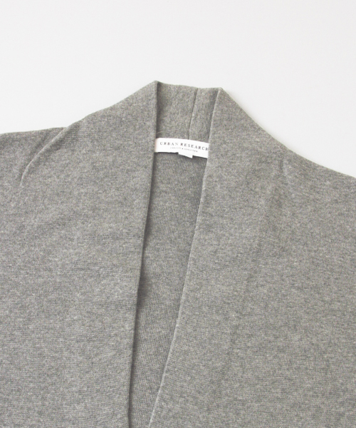 URBAN RESEARCH（アーバンリサーチ）の「UR 強撚ミラノリブ1Bカーディガン（カーディガン/ボレロ・メンズ・カーキ/ネイビー/ベージュ/グレー・LARGE/MEDIUM）」の12枚目の写真
