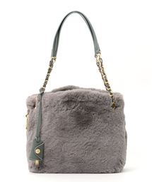 Samantha Thavasa | 【CM着用】ファー　ソフティサマンサマイン　小(トートバッグ)