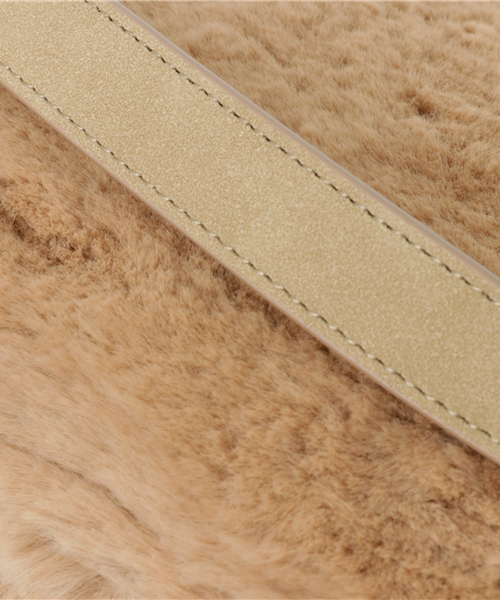 Samantha Thavasa（サマンサタバサ）の「ファー　ソフティサマンサマイン　小（トートバッグ・レディース・グレー/ピンクベージュ/キャメル/オフホワイト/ブラック/ライトブルー/ピンク・FREE）」の18枚目の写真