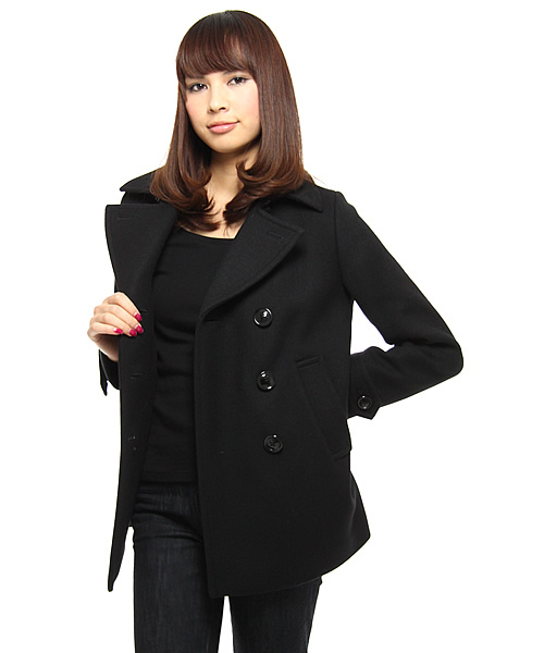 BEAUTY&YOUTH UNITED ARROWS（ビューティーアンドユースユナイテッドアローズ）の「BB MLTN PCT（ピーコート・レディース・ブラック/ネイビー・SMALL/MEDIUM/LARGE）」の7枚目の写真