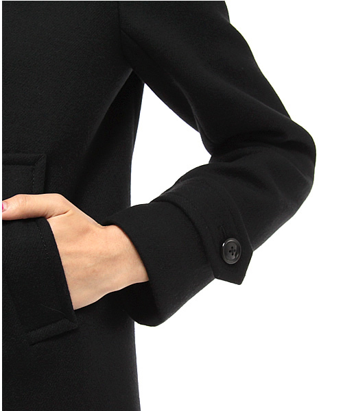 BEAUTY&YOUTH UNITED ARROWS（ビューティーアンドユースユナイテッドアローズ）の「BB MLTN PCT（ピーコート・レディース・ブラック/ネイビー・SMALL/MEDIUM/LARGE）」の4枚目の写真