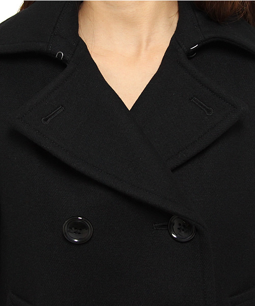 BEAUTY&YOUTH UNITED ARROWS（ビューティーアンドユースユナイテッドアローズ）の「BB MLTN PCT（ピーコート・レディース・ブラック/ネイビー・SMALL/MEDIUM/LARGE）」の3枚目の写真