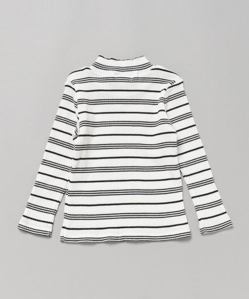 GLOBAL WORK（グローバルワーク）の「【キッズ】リブハイネックＴシャツ長袖/739323（Tシャツ/カットソー・キッズ・ホワイト/その他1/グレー・MEDIUM/LARGE/SMALL/XX-LARGE/X-LARGE）」の4枚目の写真