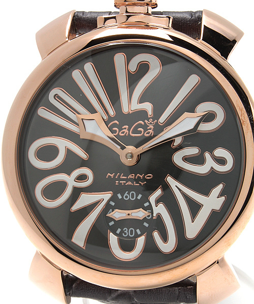 BRILLA per il gusto（ブリッラペルイルグースト）の「GaGa MILANO / MANUALE 48MM PLACCATO ORO 5011.7（アナログ腕時計・メンズ・グレー・ONE SIZE）」の4枚目の写真