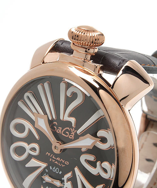 BRILLA per il gusto（ブリッラペルイルグースト）の「GaGa MILANO / MANUALE 48MM PLACCATO ORO 5011.7（アナログ腕時計・メンズ・グレー・ONE SIZE）」の5枚目の写真