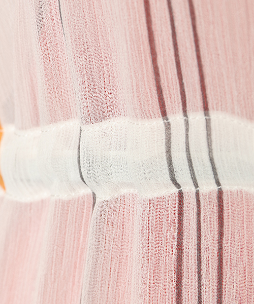 ikka(イッカ)の「楊柳プリントワンピース(ワンピース・レディース・オレンジ系その他/グリーン系その他/マスタード/ネイビー/ブラウン/ダークグレー・MEDIUM/LARGE)」の8枚目の写真