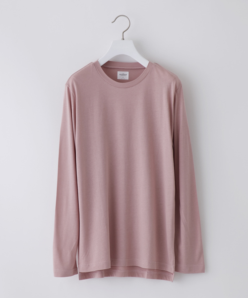 STUDIOUS（ステュディオス）の「ベーシッククルーネックロンT（Tシャツ/カットソー・メンズ・ブラック/カーキ/ホワイト/ピンク/レッド/ブルー・1/3/2）」の5枚目の写真