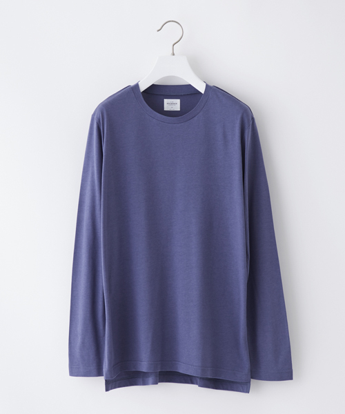 STUDIOUS（ステュディオス）の「ベーシッククルーネックロンT（Tシャツ/カットソー・メンズ・ブラック/カーキ/ホワイト/ピンク/レッド/ブルー・1/3/2）」の4枚目の写真