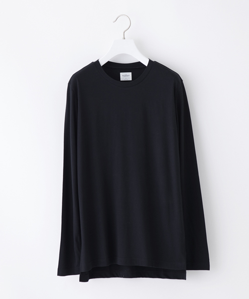 STUDIOUS（ステュディオス）の「ベーシッククルーネックロンT（Tシャツ/カットソー・メンズ・ブラック/カーキ/ホワイト/ピンク/レッド/ブルー・1/3/2）」の2枚目の写真