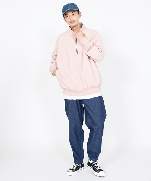 SHIPS JET BLUE（シップスジェットブルー）の「SHIPS JET BLUE: ライトデニム イージーパンツ◇（デニムパンツ・メンズ・ネイビー/ライトブルー・LARGE/MEDIUM）」の5枚目の写真