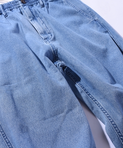 SHIPS JET BLUE（シップスジェットブルー）の「SHIPS JET BLUE: ライトデニム イージーパンツ◇（デニムパンツ・メンズ・ネイビー/ライトブルー・LARGE/MEDIUM）」の10枚目の写真