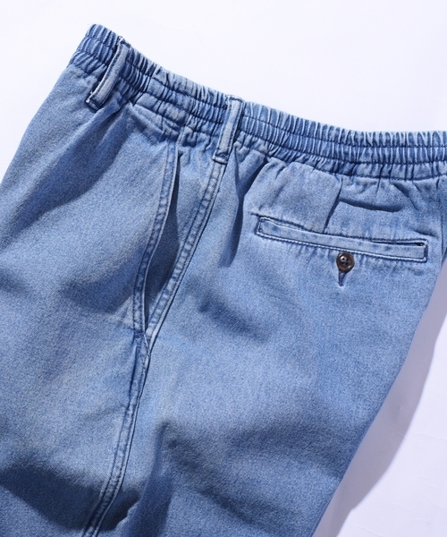 SHIPS JET BLUE（シップスジェットブルー）の「SHIPS JET BLUE: ライトデニム イージーパンツ◇（デニムパンツ・メンズ・ネイビー/ライトブルー・LARGE/MEDIUM）」の8枚目の写真
