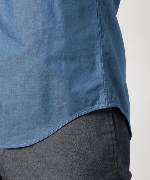 green label relaxing（グリーンレーベルリラクシング）の「NM シャンブレー ボタンダウンカラー シャツ ◆（シャツ/ブラウス・メンズ・ネイビー/コバルトブルー・SMALL/MEDIUM/LARGE/X-LARGE/X-SMALL）」の9枚目の写真