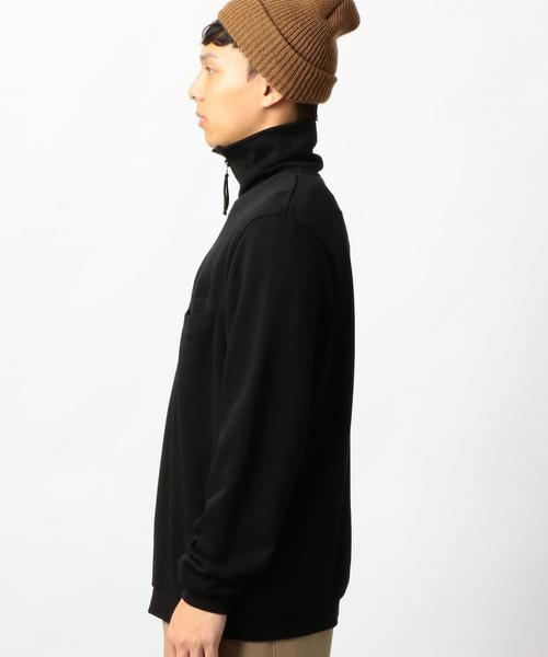 green label relaxing（グリーンレーベルリラクシング）の「[ユニバーサルワークス] SC★UNIVERSAL WORKS  DIAG LOOP/B ハーフジップ プルオーバー ◆（スウェット・メンズ・ブラック/ベージュ・SMALL/MEDIUM/LARGE）」の5枚目の写真
