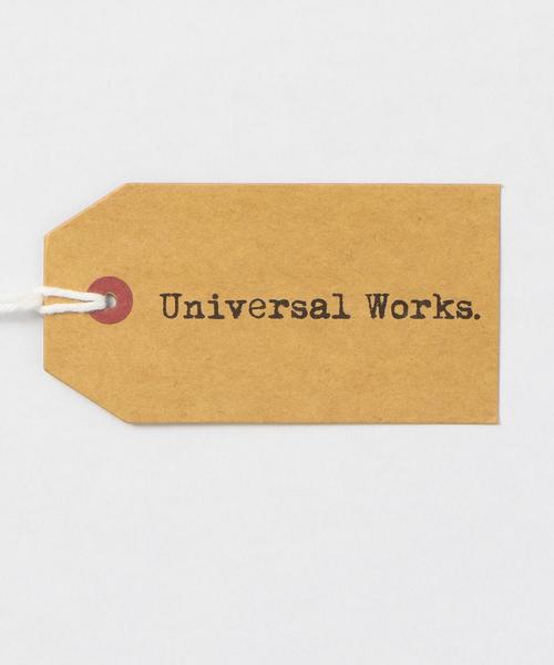 green label relaxing（グリーンレーベルリラクシング）の「[ユニバーサルワークス] SC★UNIVERSAL WORKS  DIAG LOOP/B ハーフジップ プルオーバー ◆（スウェット・メンズ・ブラック/ベージュ・SMALL/MEDIUM/LARGE）」の12枚目の写真