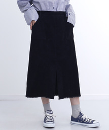 MERLOT | コーデュロイフロントスリットスカート1389(スカート)