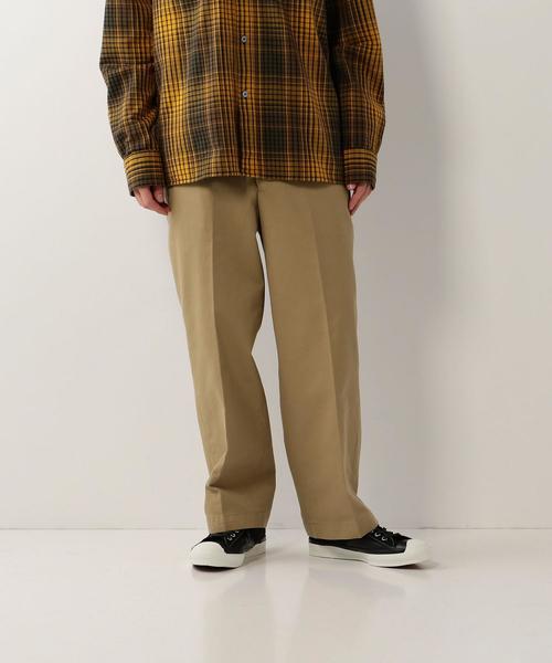 Steven Alan（スティーブンアラン）の「＜Steven Alan＞ CLEAR DRILL BAGGY STRIGHT PANTS/パンツ（チノパンツ・メンズ・ベージュ/ネイビー・MEDIUM/X-LARGE/LARGE/SMALL）」の2枚目の写真
