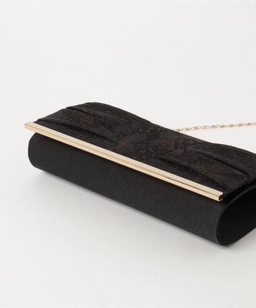 reca(レカ)の「《結婚式やパーティーに》ゴールド透かしデザイン3WAYクラッチバック(クラッチバッグ・レディース・ベージュ/ブラック・FREE)」の6枚目の写真