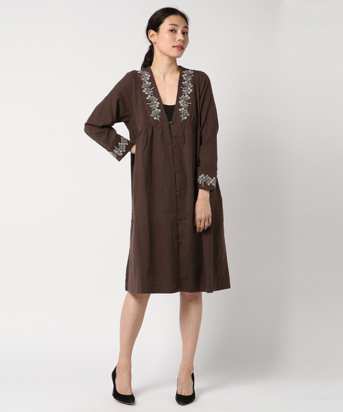 Samansa Mos2 サマンサ モスモス の 刺繍はおりワンピース ワンピース Wear Samansa Mos2 サマンサ モスモス の 刺繍はおりワンピース ワンピース Wear