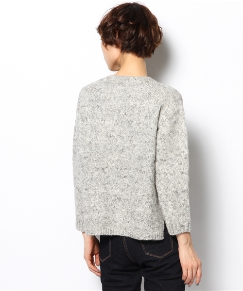 BEARDSLEY（ビアズリー）の「MIXローゲージニット（ニット/セーター・レディース・ベージュ/グレー/オレンジ・FREE）」の8枚目の写真