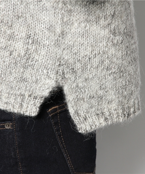 BEARDSLEY（ビアズリー）の「MIXローゲージニット（ニット/セーター・レディース・ベージュ/グレー/オレンジ・FREE）」の10枚目の写真