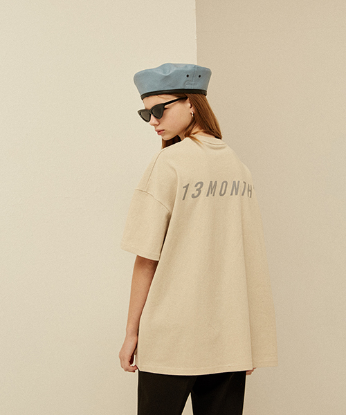 13MONTH スコッチロゴプリントTシャツ 13MONTH スコッチロゴプリントTシャツ