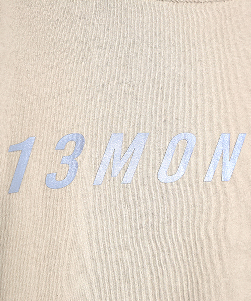 13MONTH スコッチロゴプリントTシャツ 13MONTH スコッチロゴプリントTシャツ