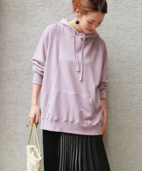 JOURNAL STANDARD relume（ジャーナルスタンダード　レリューム）の「【Begin掲載】30 セイヒンゾメ パーカー（パーカー・レディース・ホワイト/パープル/キャメル・FREE）」の2枚目の写真