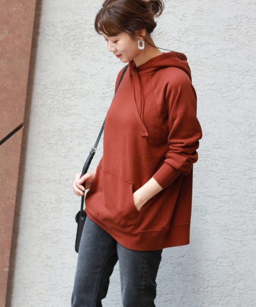 JOURNAL STANDARD relume（ジャーナルスタンダード　レリューム）の「【Begin掲載】30 セイヒンゾメ パーカー（パーカー・レディース・ホワイト/パープル/キャメル・FREE）」の3枚目の写真