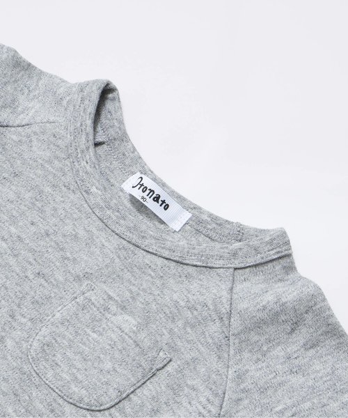 Otonato(オトナト)の「切り替えワンピース(ワンピース・キッズ・グレー/チャコール・90/100/110/120/130/95/140/80)」の8枚目の写真