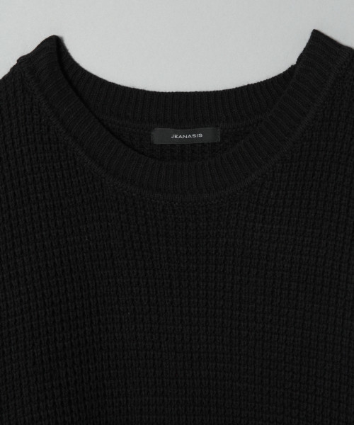 JEANASIS（ジーナシス）の「BIGワッフルワンピース/819206（ワンピース・レディース・ブラック/ネイビー/レッド/イエロー/アイボリー・FREE）」の7枚目の写真