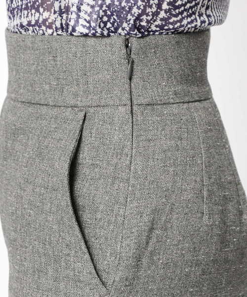 NARACAMICIE（ナラカミーチェ）の「ツイードハイウエストストレートパンツ（その他パンツ・レディース・グレー・SMALL/MEDIUM/LARGE）」の11枚目の写真