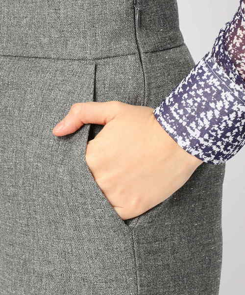 NARACAMICIE（ナラカミーチェ）の「ツイードハイウエストストレートパンツ（その他パンツ・レディース・グレー・SMALL/MEDIUM/LARGE）」の12枚目の写真