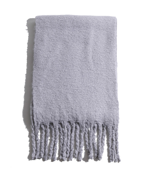 WEGO（ウィゴー）の「WEGO/ワイドフリンジストール（ストール/ショール・レディース・パープル/ネイビー/ブラウン/グレー/イエロー・FREE）」の17枚目の写真