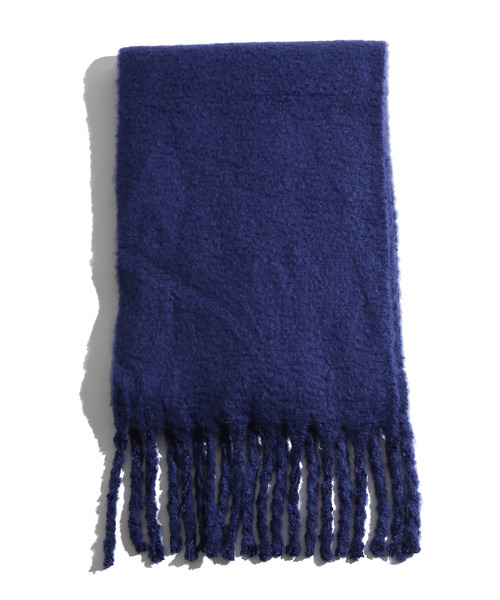 WEGO（ウィゴー）の「WEGO/ワイドフリンジストール（ストール/ショール・レディース・パープル/ネイビー/ブラウン/グレー/イエロー・FREE）」の12枚目の写真