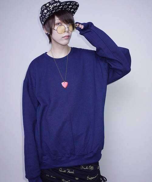 JERZEES（ジャージーズ）の「JERZEES SOLID CREW SW F/ジャージーズソリッドクルースウェット（スウェット・レディース・ホワイト/ブラック/グレー/ネイビー・X-LARGE）」の4枚目の写真