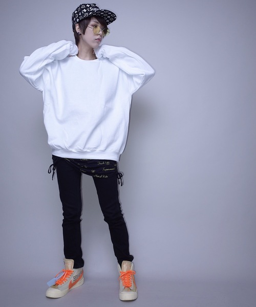 JERZEES（ジャージーズ）の「JERZEES SOLID CREW SW F/ジャージーズソリッドクルースウェット（スウェット・レディース・ホワイト/ブラック/グレー/ネイビー・X-LARGE）」の7枚目の写真