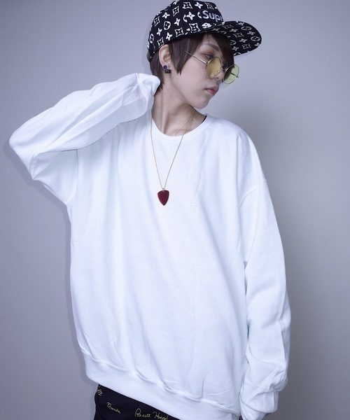JERZEES（ジャージーズ）の「JERZEES SOLID CREW SW F/ジャージーズソリッドクルースウェット（スウェット・レディース・ホワイト/ブラック/グレー/ネイビー・X-LARGE）」の10枚目の写真