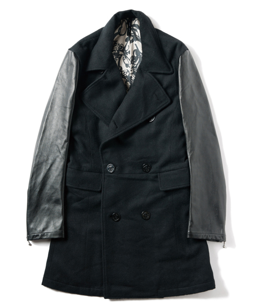 glamb（グラム）の「Dalva P-coat（ピーコート・メンズ・ブラック/ワインレッド・1/2/3/4）」の2枚目の写真