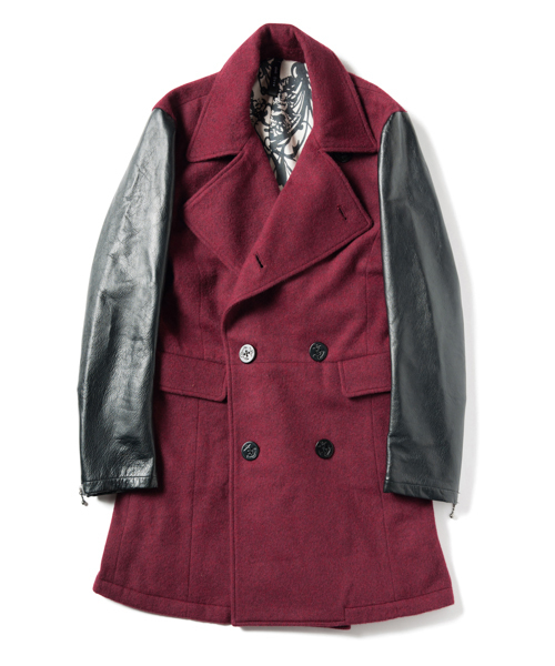 glamb（グラム）の「Dalva P-coat（ピーコート・メンズ・ブラック/ワインレッド・1/2/3/4）」の3枚目の写真