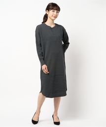 AMERICAN HOLIC | ヘンリーネックワッフルマキシワンピース(ワンピース)