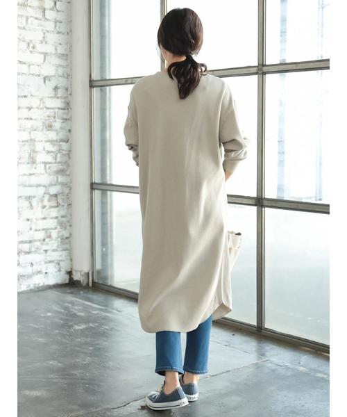 AMERICAN HOLIC（アメリカンホリック）の「ヘンリーネックワッフルマキシワンピース（ワンピース・レディース・チャコールグレー/グレー系その他/ベージュ系その他・M/L）」の19枚目の写真