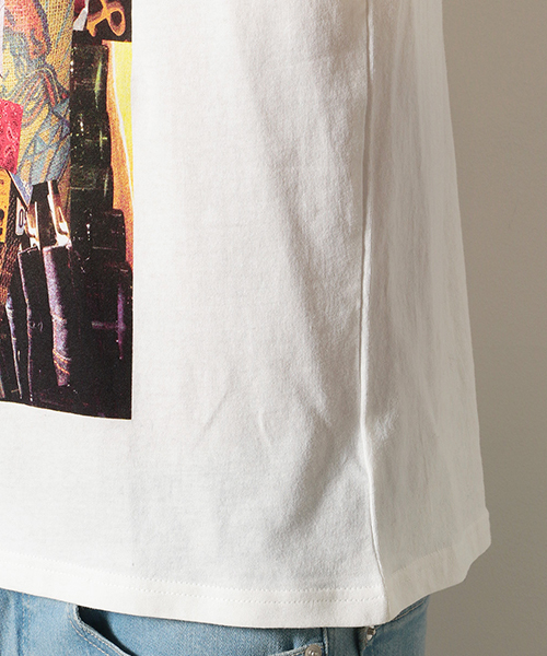 Purple&Yellow（パープルアンドイエロー）の「フォトプリント半袖Tシャツ（Tシャツ/カットソー・メンズ・ホワイト/アイボリー・SMALL/MEDIUM/LARGE/X-LARGE/X-SMALL）」の11枚目の写真