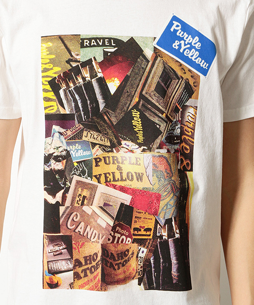 Purple&Yellow（パープルアンドイエロー）の「フォトプリント半袖Tシャツ（Tシャツ/カットソー・メンズ・ホワイト/アイボリー・SMALL/MEDIUM/LARGE/X-LARGE/X-SMALL）」の10枚目の写真