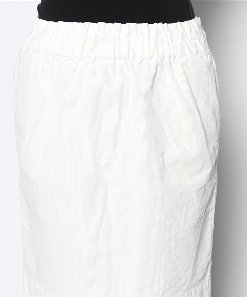 green label relaxing（グリーンレーベルリラクシング）の「GC C/PU CODE ゴムスカート（スカート・レディース・オフホワイト/オリーブ/ネイビー・フリー）」の5枚目の写真