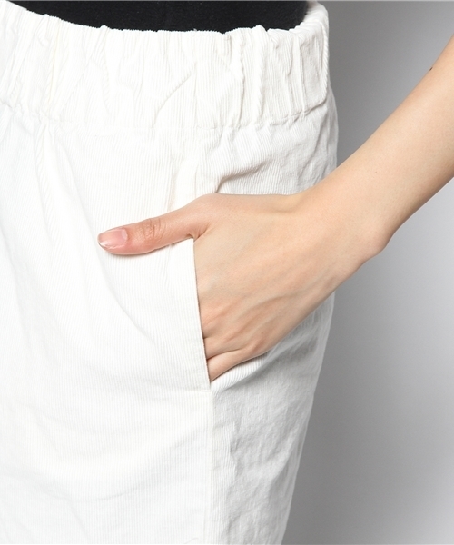 green label relaxing（グリーンレーベルリラクシング）の「GC C/PU CODE ゴムスカート（スカート・レディース・オフホワイト/オリーブ/ネイビー・フリー）」の9枚目の写真